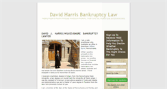 Desktop Screenshot of davidharrisbankruptcylaw.com