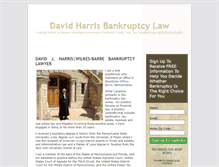 Tablet Screenshot of davidharrisbankruptcylaw.com